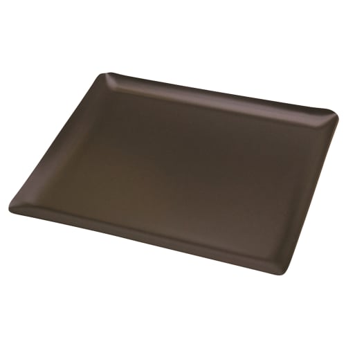 Glamour Line Rectangular Leatherette Tray, Mocha Brown